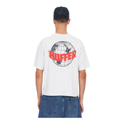Huffer Black Crop Tee/Air Huffer - Silver Marle