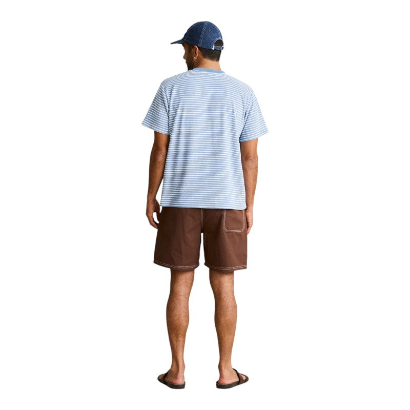 Rhythm Vintage Terry Stripe Tee - Blue