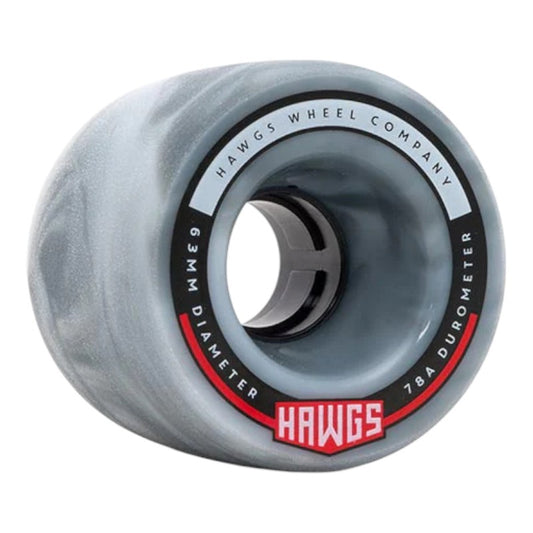 Hawgs Fattie 63mm 78a Wheels - Grey/White