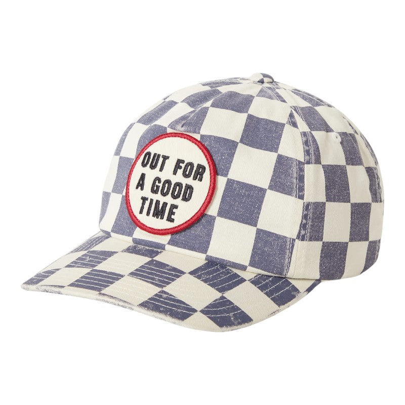 Brixton Out For A Good Time Cap - Navy Gingham