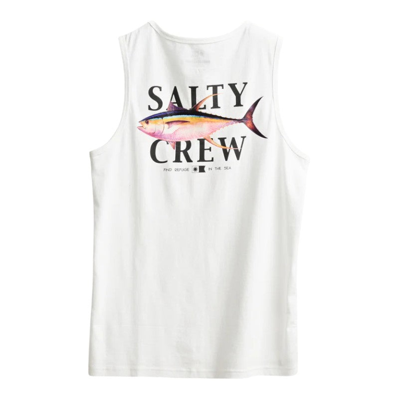 Salty Crew Yellow Fin Tank - White