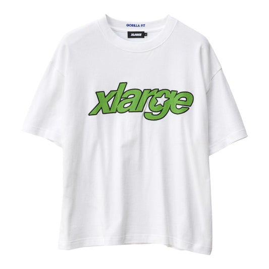 Xlarge Italic Star Gorilla Fit Tee - White