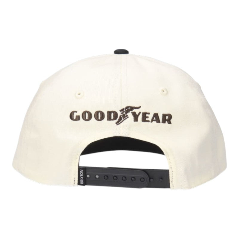 Brixton Goodyear Speedway HP Snapback - Off White