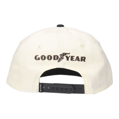 Brixton Goodyear Speedway HP Snapback - Off White