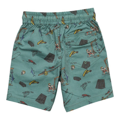 J.A.F Youth Tipping The Scales Volley Shorts - Green