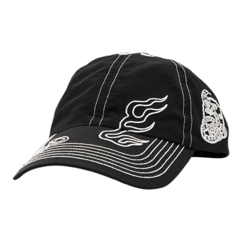 Afends Motor Six Panel Cap - Black