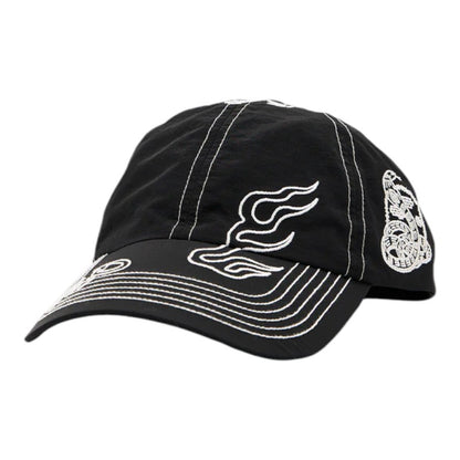 Afends Motor Six Panel Cap - Black