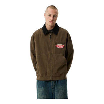 Afends Casino Oracle V.2 Workwear Jacket - Washed Coffee