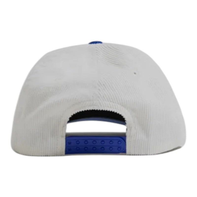 Crate Monogram Cord Snapback - White/Blue