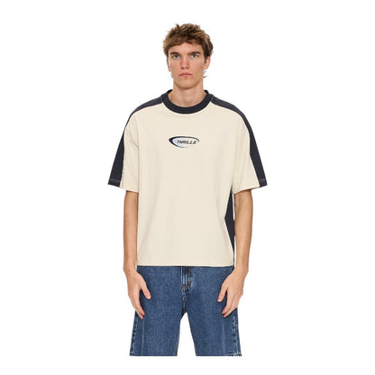 Thrills Fusion Panel Cropped Tee - Heritage White