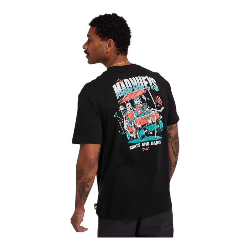 Mad Hueys Carts And Darts Tee - Black