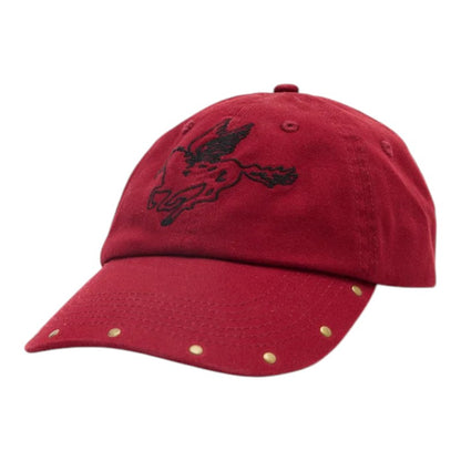 Afends Hard Luck Panelled Cap - Burn Red