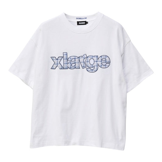 Xlarge Eli Plaid Gorilla Fit Tee - White