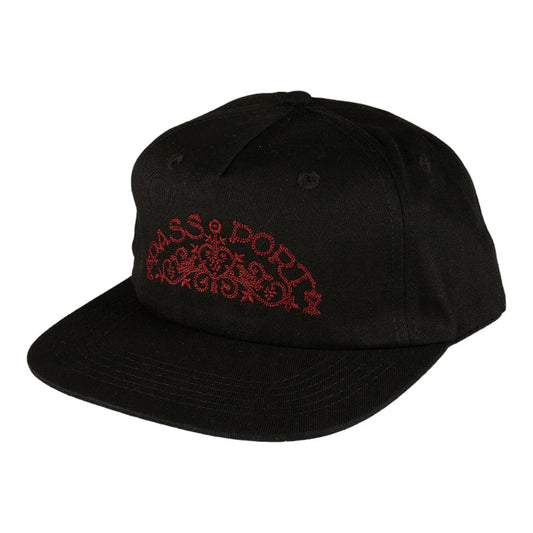 Passport Vineyard Birds Workers Cap - Black