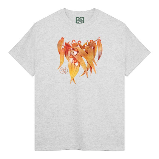 Passport Gum Leaf Tee - Ash