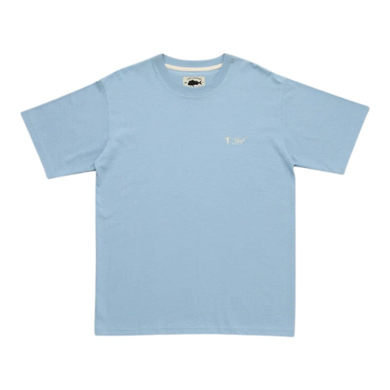 J.A.F Casting Sea Tee - Washed Blue