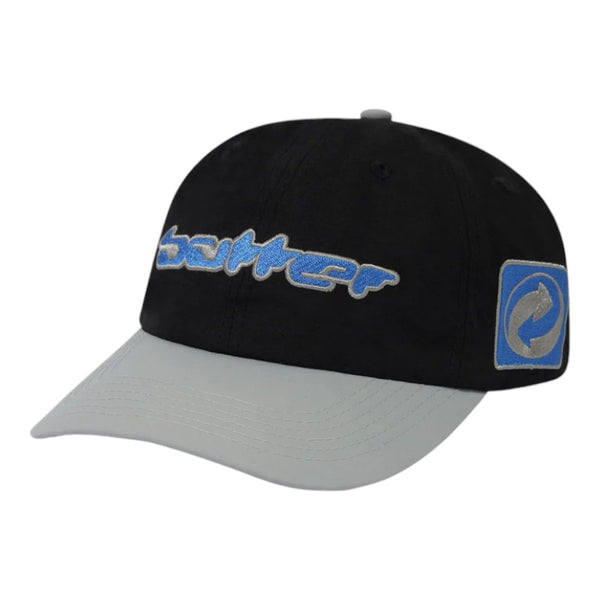 Butter Goods Corrosive 6 Panel Cap Black/Grey Cheapskates