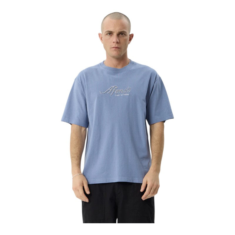 Afends Horoscope Boxy Tee - Washed Pine