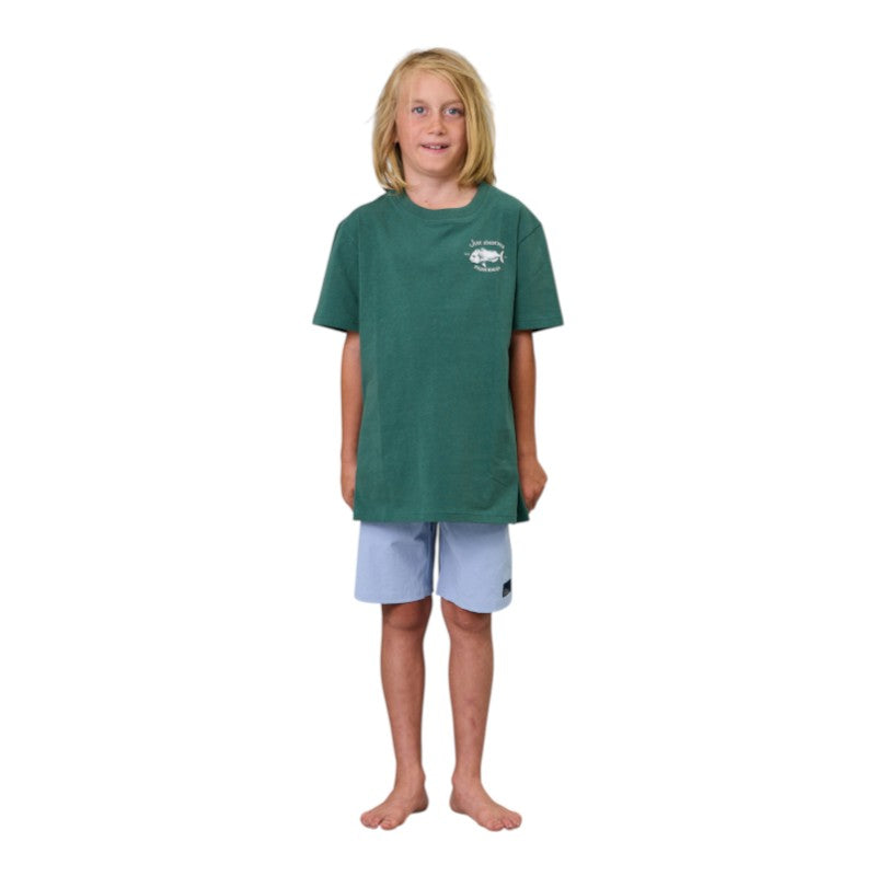 J.A.F Youth Snapper Tee - Dusk Pine