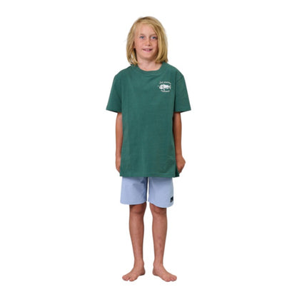 J.A.F Youth Snapper Tee - Dusk Pine