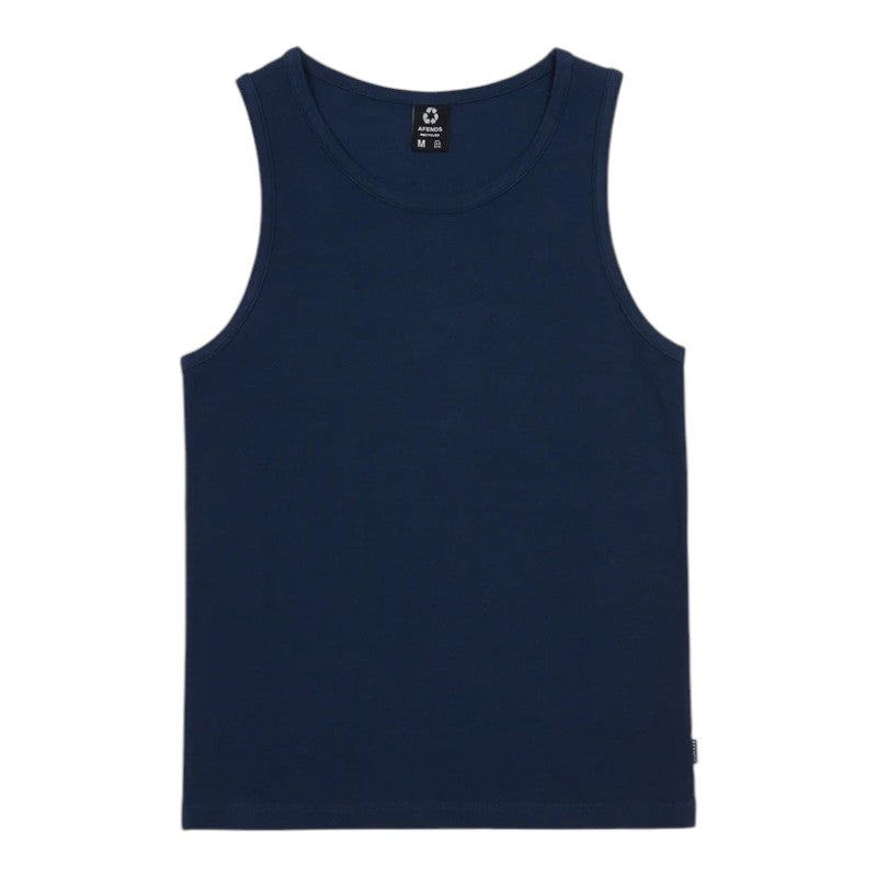 Afends Paramount Rib Singlet - Navy