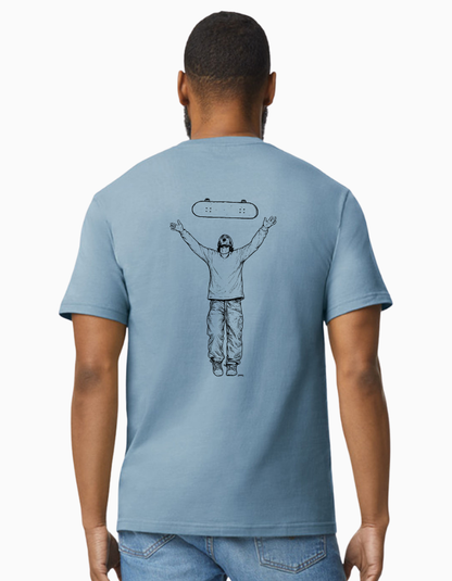Cheapskates Go Free Tee - Stone Blue