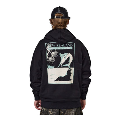 J.A.F Salty Anglers South Hood - Black
