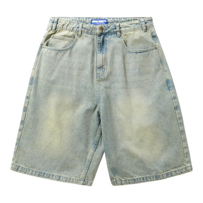 Butter Goods Scorpion Stich Denim Shorts - Tinted Light Blue
