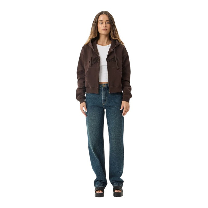 Afends Kourt Zip Hood - Coffee