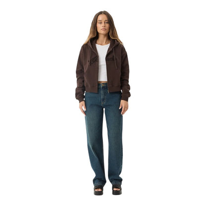 Afends Kourt Zip Hood - Coffee