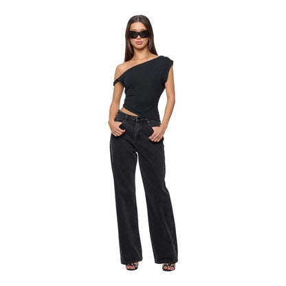 Abrand 95 Baggy Heidi Jeans - Washed Black