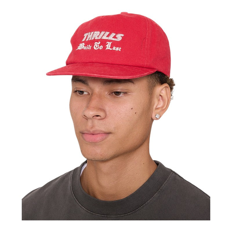 Thrills Built To Win 5 Panel Cap - Racing Red