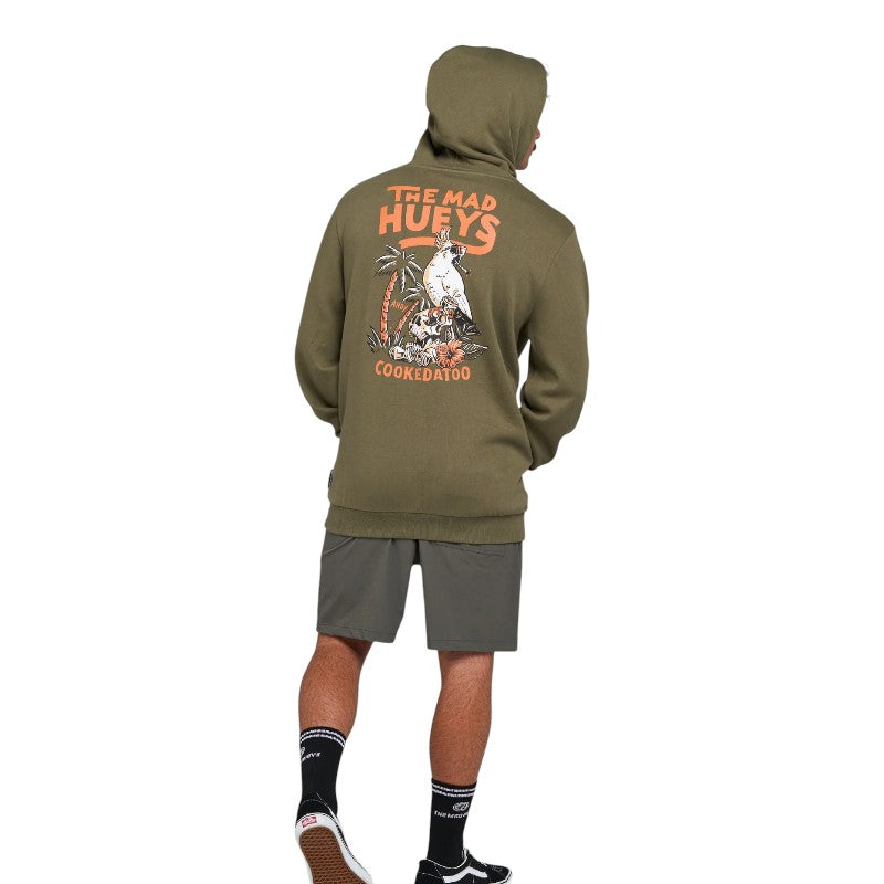 Mad Hueys Cookedatoo Ahoy Pullover Hood - Olive
