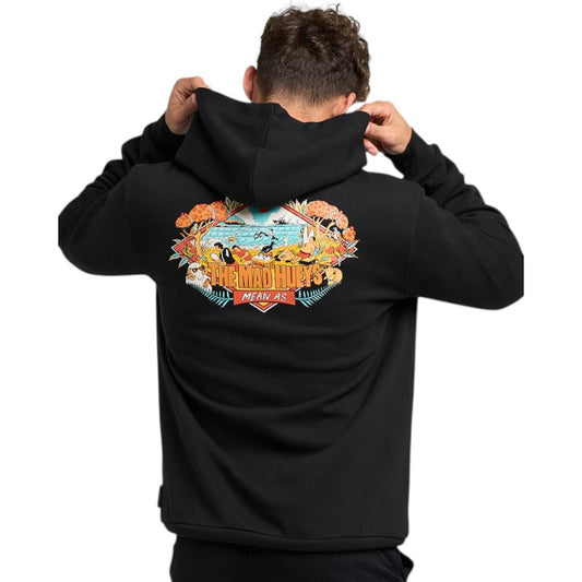 Mad Hueys Mean As Nz Pullover Hood - Black