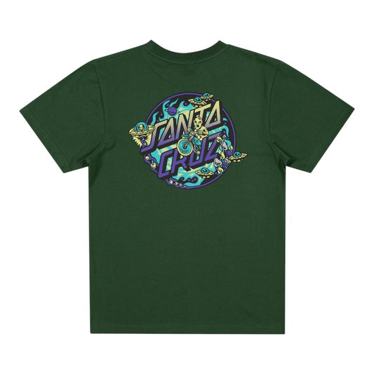Santa Cruz Youth Winkowski Dope Planet 2 Dot Tee - Green