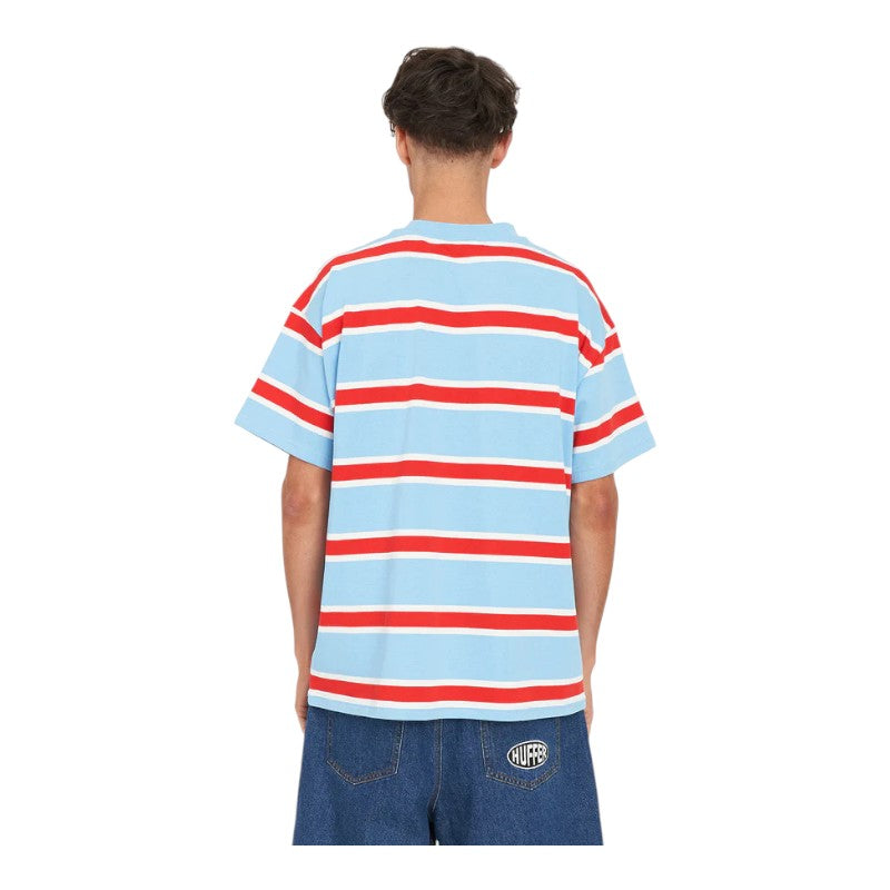 Huffer Stripe Block Tee - Blue Poppy