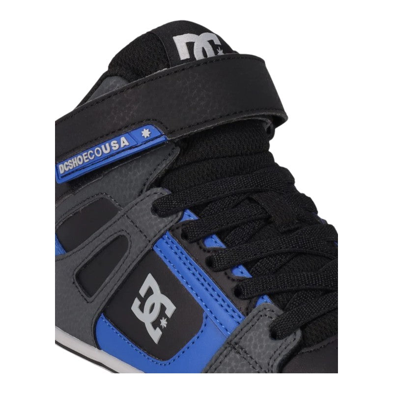 DC Youth Pure Hi Top EV - Grey/Black/Blue