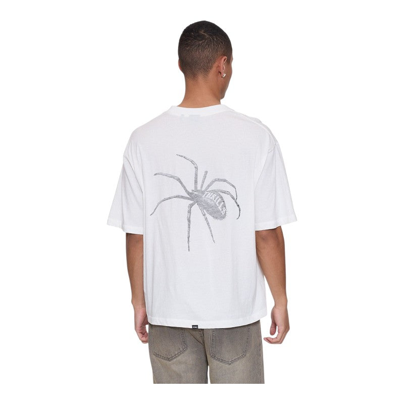 Thrills Deceitful Box Fit Oversize Cropped Tee - Dirty White