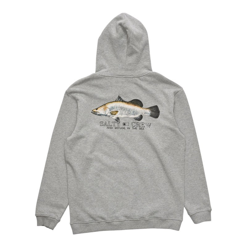 Salty Crew Barra Hood - Grey Marle