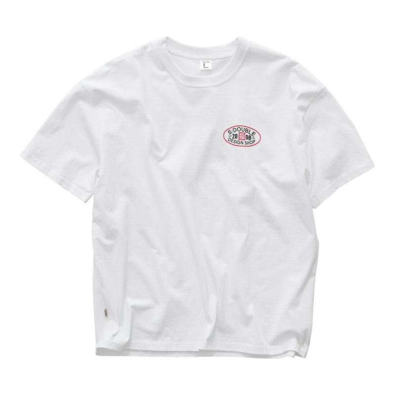 SDouble Oval Tee - White