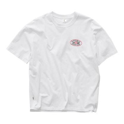 SDouble Oval Tee - White