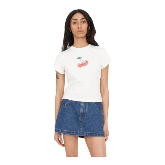 Huffer Mini Tee 185/Scarlet - Chalk