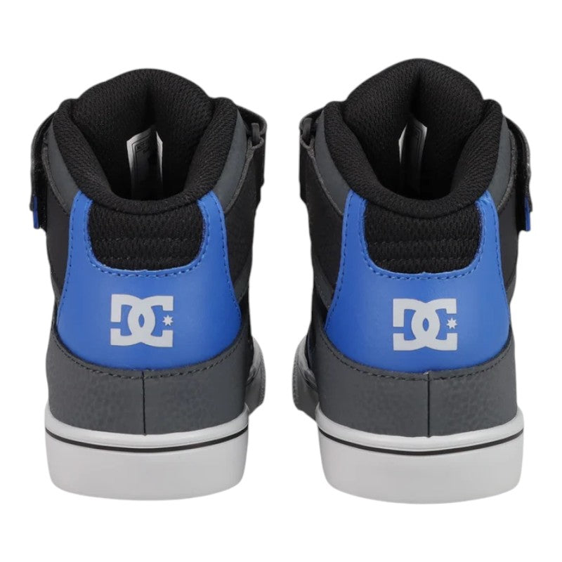 DC Youth Pure Hi Top EV - Grey/Black/Blue