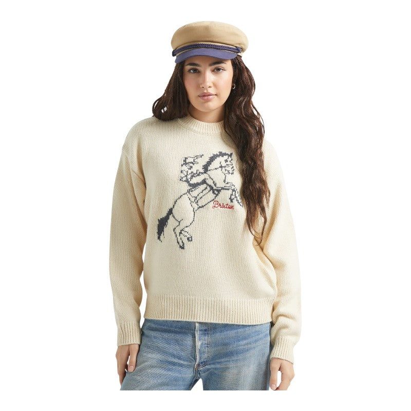 Brixton Ranching Club Sweater - Whitecap