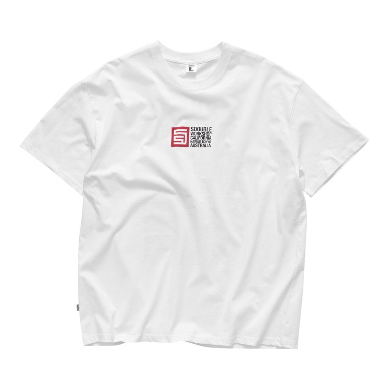 SDouble Flags Tee - White