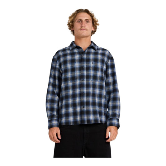 Volcom Psycho Flannel - Light Navy