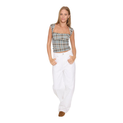 Thrills Sloane High Rise Barrel Jean - Whiteout