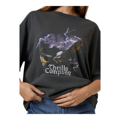 Thrills Flight Risk Oversized Tee - Merch Black