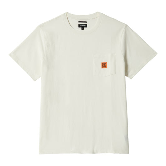 Brixton Union Heavyweight Boxy Pocket Tee - Off White