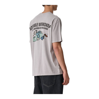 SDouble Running Man Tee - Pigment Rock Grey